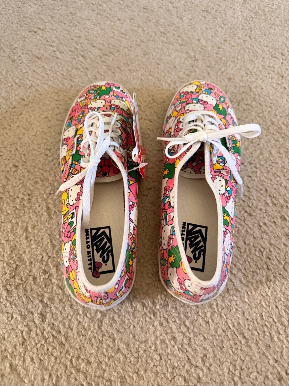 Vans Hello Kitty Pink Multicolor Canvas Sneakers - Picture 2 of 4
